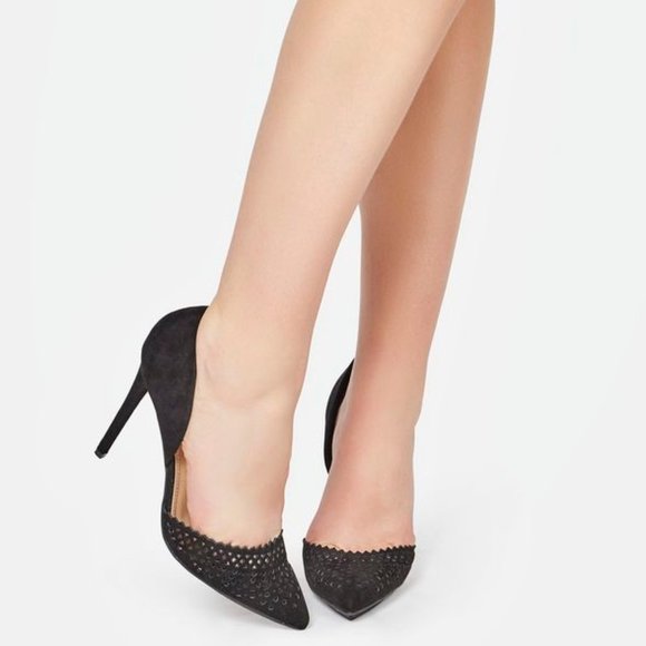 JUSTFAB PERFA pumps HIgh Heels 4.5IN black Sz 8 - Picture 1 of 5
